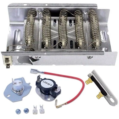 QRINNOVATIONS Electric Heating Element 5400 W 240 V Thermostat Kit Compatible Whirlpool Dryer