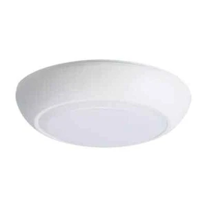 HALO CLD 7 In. White Flush Mount with Frosted Glass Shade  - Picture 1 of 5
