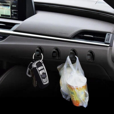 4PCS Home Car Dashboard Hanger Holder Bag Cloth Grocery Logo Hook for Mitsubishi Foto 1 de 3