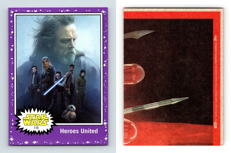 Heroes United #110 Journey To Star Wars Last Jedi 2017 Topps Purple Parallel - Image 1 of 1