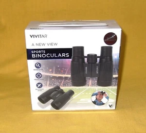 NEW VIVITAR COMPACT SPORTS BINOCULARS with CASE & NECK STRAP - Picture 1 of 2