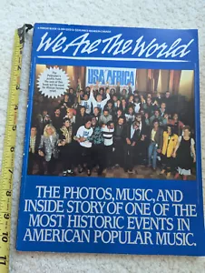 We Are The World book 1985 michael jackson art bruce springsteen photo song - Picture 1 of 7