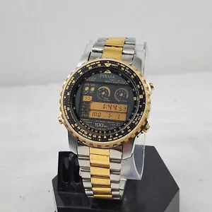 SELTENE VINTAGE PULSAR BY SEIKO W358-5A00 DIGITAL GOLD HERREN UHR NEUE BATTERIE - Bild 1 von 10