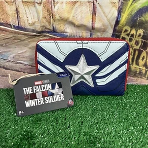 Loungefly Marvel Avengers Falke & Winter Soldat Disney Geldbörse mit umlaufendem Reißverschluss SB10 - Bild 1 von 4