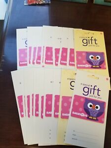  Babies R Us OWL Gift Cards on Hangtang (No Value) (Qty of 20)