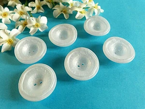 707B Chequerboard Buttons " Lozenge " Blue Very Pale Lot 6 Buttons Ép. 1960 - Picture 1 of 3