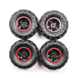 4 Stück 1/16 1/18 65 mm Durchmesser 28 mm Breite Reifen 7 mm Sechskant RC Auto Teil (US-VERKAUF/VERSAND) - Bild 1 von 5