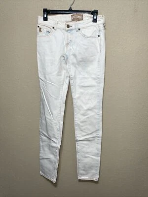 Pantalones de mezclilla para mujer John Galliano BLANCOS LAVADOS ajustados talla W26 / IT40 NUEVOS Foto 1 de 4
