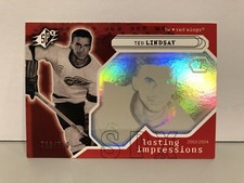 2003-04 SPx #108 Ted Lindsay Detroit Red Wings Hockey Card Lasting Impressions!