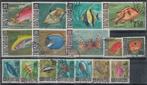 TANZANIA 1967 Serie ordinaria, Pesci 16v us - Picture 1 of 1