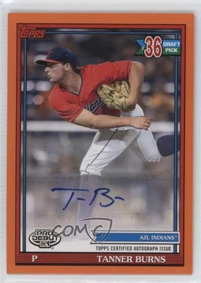 2021 Topps Pro Debut Orange Auto /25 Tanner Burns #PD-180 Auto - Image 1 of 2