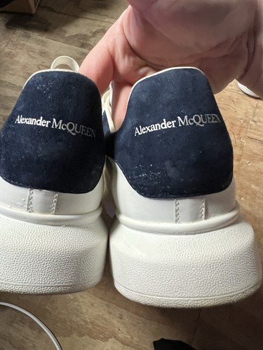 Alexander McQueen Uomo Bianco Blu Scuro