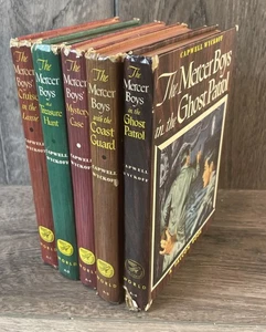 The Mercer Boys Vintage Mystery Books Capwell Wyckoff Lot Of 5 1948-1951 Falcon - Foto 1 di 13