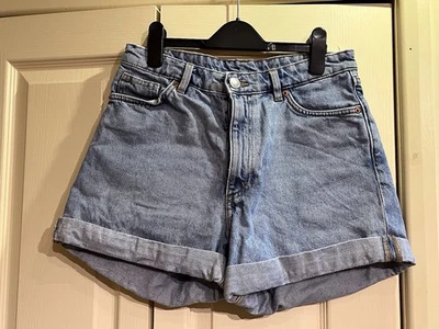 Monki Women's Denim Blue Shorts Size 28 - Image 1 of 4