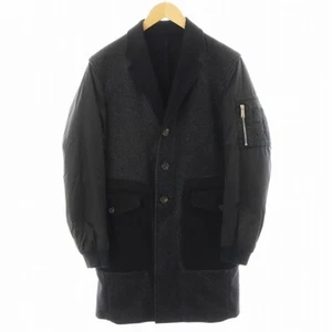 DSQUARED DSQUARED2 Chester coat long length switching batting wool nylon Used 48 - Picture 1 of 5