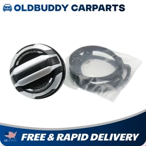 NEW Gas Cap Aluminum-look 971044261 Fits Porsche 981/991,Cayenne,Panamera,Macan  - Picture 1 of 8