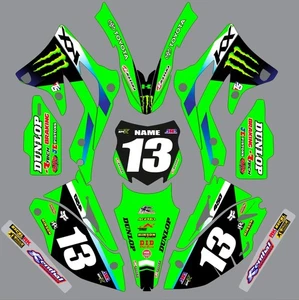 Kit gráfico para calcomanías Kawasaki KXF450 KX450f KX 450f 2012-2015 - Imagen 1 de 1