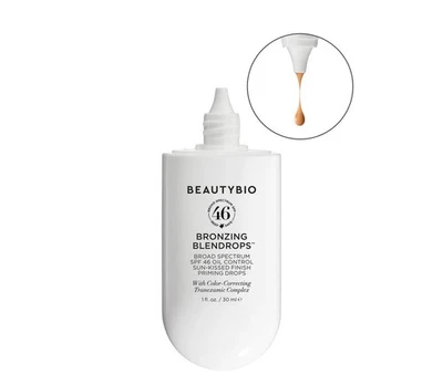 BEAUTYBIO : Bronzing Blendrops SPF 40 Priming Drops - 1 fl. oz.    NEW IN BOX - Image 1 of 3