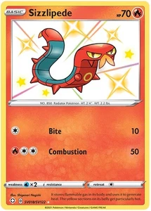 Sizzlipede - SV018/SV122 - Holo Brillante Raro Destinos Brillantes Casi Como Nuevo - Imagen 1 de 1
