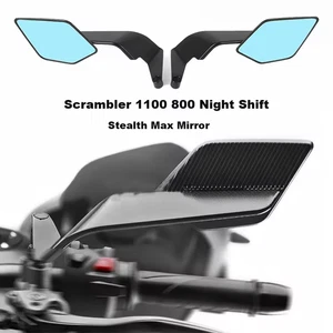 Adjustable Wind Wing Side Rearview Mirrors For Ducati Scrambler 800 Icon 1100 - Picture 1 of 14