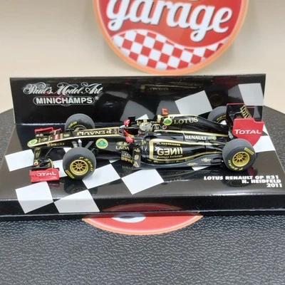 MINICHAMPS 1/43 Lotus Renault GP R31 Nick Heidfeld #9 2011 410110009 - Image 1 of 4