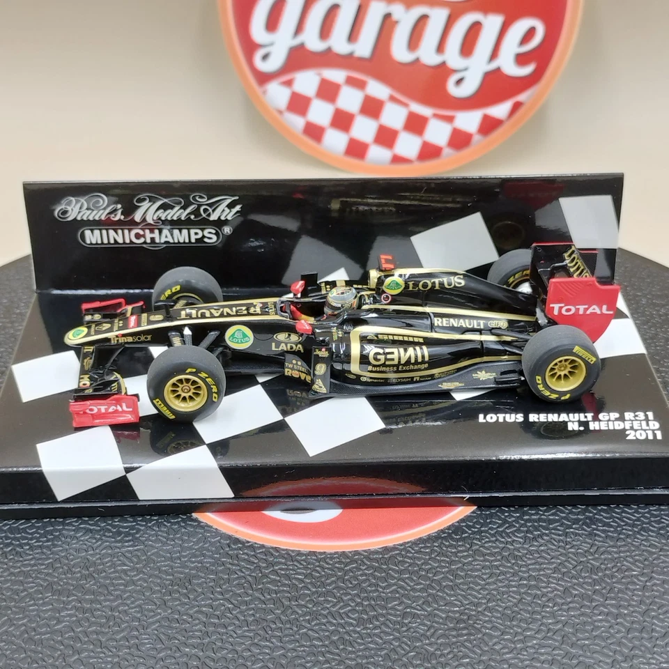 MINICHAMPS 1/43 Lotus Renault GP R31 Nick Heidfeld #9 2011 410110009 - Image 1 of 4