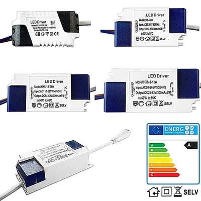 led driver constant transformer current dc 1-3w 4-7w 8-12w 15-18w 18-24w 300ma - Image 1 of 4