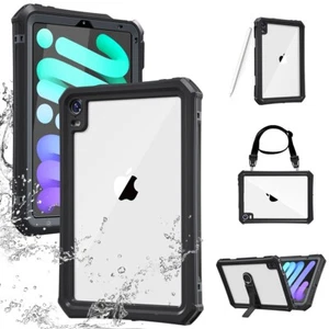 For iPad mini A17 Pro 8.3 2024 Case Waterproof Shockproof Heavy Duty Stand Cover - Picture 1 of 12