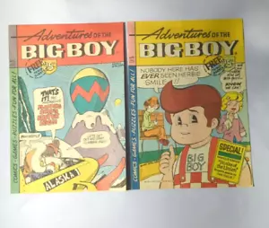 VINTAGE 1978 ADVENTURES OF THE BIG BOY RETAURANT COMIC BOOK LOT 251 + 252 - Picture 1 of 2