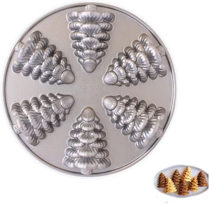 Nordic Ware : Evergeen: Molde Hornear 6 Porción Individual: Árbol Natale-Abete - Bild 1 von 6