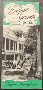 Bedford Springs Hotel Bedford Pennsylvania 1940's Promotional Travel Brochure