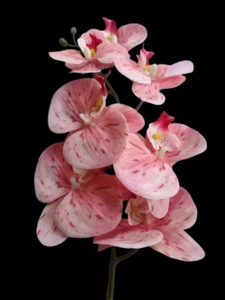 Artificial Phalaenopsis Orchid flower stem. Silk Flowers PINK Tones - Picture 1 of 6