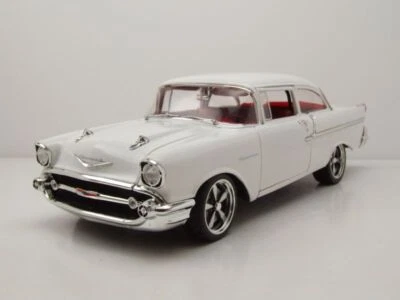 Chevrolet Bel Air Custom 1957 weiß Modellauto 1:18 Acme - Bild 1 von 4