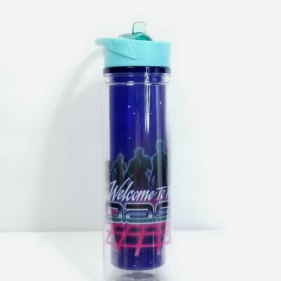 Ready Player One Welcome To Oasis Water Bottle Double Wall Purple Blue 18 oz NEW - Image 1 of 4