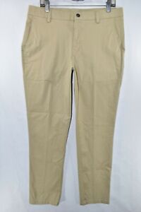 Puma Tailored Chino Golf Pants Mens Size 34x32 Tan Meas. 34x30 Beige Light Khaki