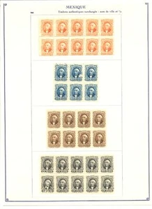 MÉXICO-FALSIFICACIÓN FOURNIER-FIJADO A LA PÁGINA-34 ST.-MARK IMITACIÓN (*)-MUY EN MUY BUEN ESTADO - Imagen 1 de 1