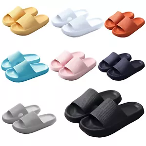 Pillow Slides Sandals Non-Slip Ultra Soft Slippers Cloud Shower EVA Home Shoes - Picture 1 of 13