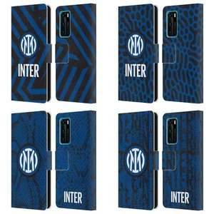 OFFICIAL INTER MILAN PATTERNS LEATHER BOOK WALLET CASE COVER FOR HUAWEI PHONES 4 - Picture 1 of 10