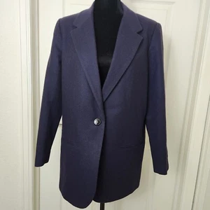 Vintage Sag Harbor Blazer Women Size 12 Navy Button Long Sleeve Sports Jacket - Picture 1 of 7