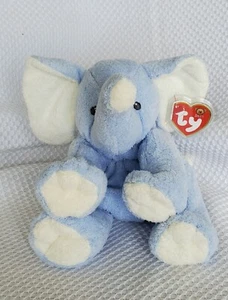 TY BABY WINKS the ELEPHANT (Blue) PLUFFIES New with tags.  FREE SHIPPING  - Picture 1 of 7