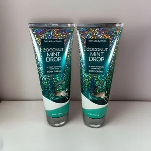 2x Bath & Body Works KOKOSNUSS MINZE TROPFEN Körpercreme mit Sheabutter 8oz - Bild 1 von 1