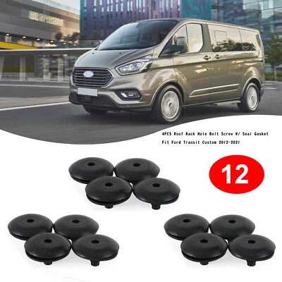 12PCS Roof Rack Hole Bolt Screw W/ Seal Gasket Fit Ford Transit Custom 12-21 H0 - Image 1 of 4