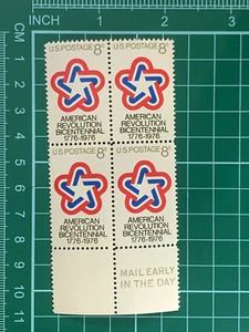 US Postage American Revolution Bicentennial 1976 8c Lot Stamps - Picture 1 of 2