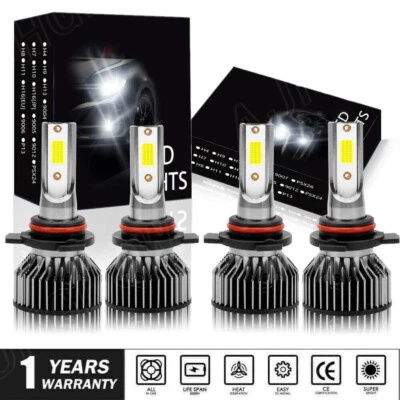 Faros LED bombillas altas/bajas para camioneta GMC C1500 C2500 C3500 Sierra Cab 1990-1999 Foto 1 de 4