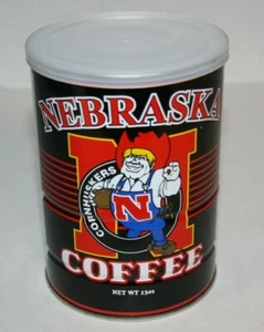 NEBRASKA CORNHUSKERS 1994 LTD EDITION HUSKERS COFFEE 13 OZ. COLLECTORS CAN FULL - Picture 1 of 4