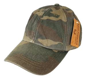 Cotton Military Vintage Washed Polo Camo Camouflage Baseball Hats Caps - Picture 1 of 14