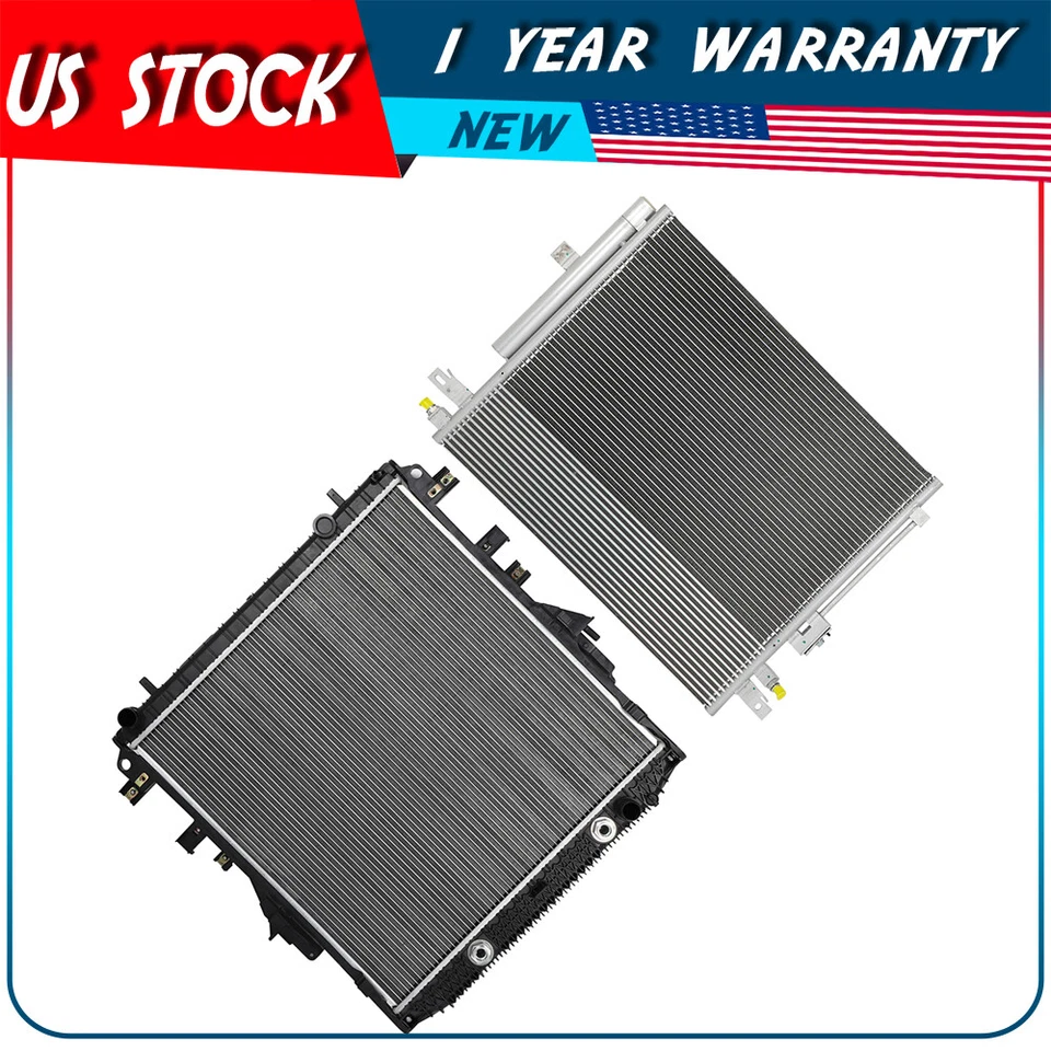 Radiator and AC Condenser Kit For 15-16 Chevrolet Colorado 2015-2016 GMC Canyon Foto 1 de 4