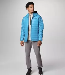 Columbia Titanium Thunder Bay Down Jacket Mens Sz S Hooded XO5369-491 - Picture 1 of 13