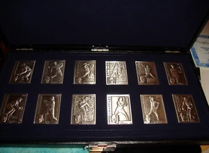 1984 Topps Gallery of Champions SOLID STERLING SILVER set of 12 Nolan RYAN 0233 - Picture 1 of 6