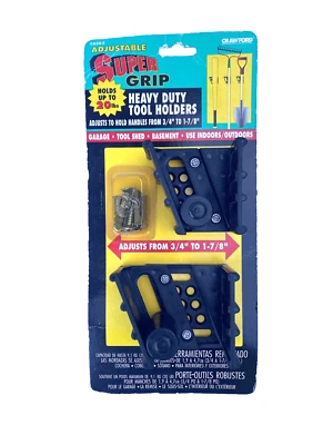 Portaherramientas Crawford Ajustable Super Grip, Negro Paquete de 2 Foto 1 de 4